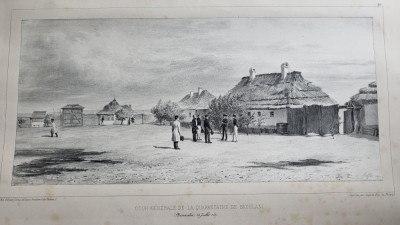 Auguste Raffet litografie 1837 Carantina din Sculeni, Basarabia, Moldova, Iasi foto