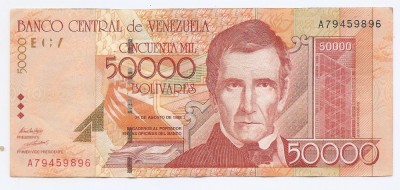 Venezuela 50.000 Bolivares 24.08.1998 - A79459896, P-83 foto