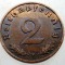 2.899 GERMANIA 2 REICHSPFENNIG 1939 F