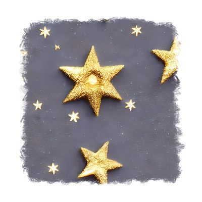 Sticker decorativ Stele, Auriu, 55 cm, 11645ST foto