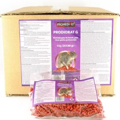 PRODIORAT G 5KG , Momeala Cerealoasa cu Bromadiolona 0,005% Ambalaj 25x200g5PG 200 GR)
