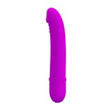 Vibrator, Pretty Love Beck, punctul G, 10 functii de vibratie, design ergonomic, silicon catifelat, silentios, lungime 12 cm, diametru 2 cm, mov