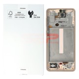 LCD+Touchscreen cu Rama Samsung Galaxy A33 5G / A336 PEACH Original Service Pack