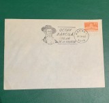 Plic filatelic omagial Octav Bancila 110 ani de la naștere Bacău 1982