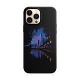 Husa compatibila cu Apple iPhone 14 Plus model Pixel City, Silicon, TPU, Viceversa, Transparent, Carcasa