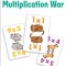 Multiplication War Flash Cards