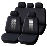 Set Huse Auto Universale Carguard - Negru + Gri, Compatibile Airbag