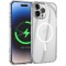 Husa de protectie din silicon Hoco Transparent Magnetic Case, pentru iPhone 15 Plus - Alb