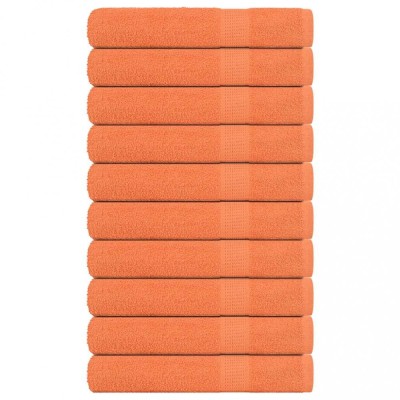 vidaXL Prosoape pentru saună 10 buc Portocaliu 360 g/m&amp;sup2; 100% bumbac 136913 foto