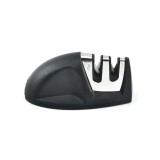 Ascutitor pentru cutite, Sunmostar, Plastic, 9.6 x 5.2 x 4.3 cm, Negru/ Gri