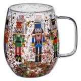 Cana de Crăciun cu Soldat de Lemn și Confetti Colorat, CMCLASS