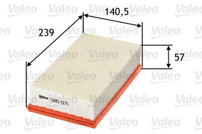 VALEO 585071 Filtru aer foto