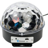 Glob disco LED cu proiectie de lumini, Bluetooth si telecomanda prin redare audio MP3, Oem