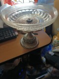Fructiera art deco argint și cristal reducere, Icoana