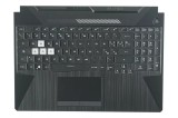 Carcasa superioara cu tastatura palmrest Laptop Gaming, Asus, TUF A15 FA506I, FA506II, FA506IV, FA506IH, 90NR03M1-R31IT0, 90NR03L1-R31IT0, 3BBKXTAJN10