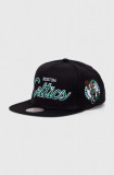 Mitchell&amp;Ness șapcă din amestec de l&acirc;nă NBA BOSTON CELTICS culoarea negru, cu imprimeu