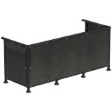 Paravan plasa umbrire pentru balustrada balcon, 95% umbrire, impermeabila, 500x90 cm, antracit