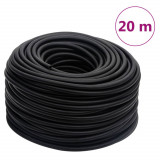 vidaXL Furtun de aer hibrid, negru, 0,6", 20 m, cauciuc și PVC 154496