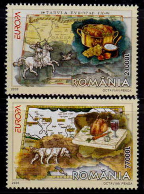 ✅ RO 2005 LP 1683 &amp;quot;Europa 2005- Gastronomie &amp;quot;, serie ,MNH foto