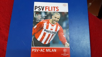 program PSV Eindhoven - Milan foto