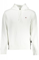 Napapijri Hanorac BALIS barbati, cu mini logo brodat, Regular fit, Alb (Marime: foto