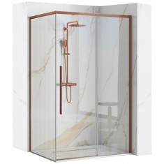 Cabina de dus SOLAR Copper Brush 120x90cm