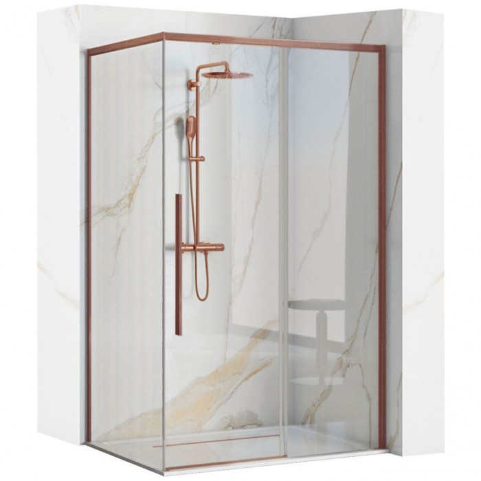 Cabina de dus SOLAR Copper Brush 120x90cm