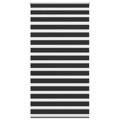 Jaluzea tip zebra, 120 x 230 cm, negru foto
