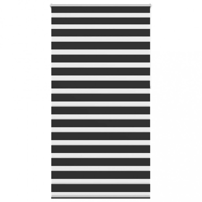 Jaluzea tip zebra, 120 x 230 cm, negru