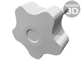 Buton de Reglare Negru M8 50mm