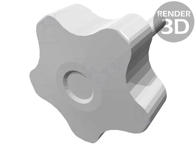 Buton de Reglare Filet M8 Capac Gri 50mm