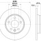 Disc frana VW TRANSPORTER IV bus (70XB, 70XC, 7DB, 7DW, 7DK) (1990 - 2003) KRIEGER 0950004248