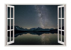 Autocolant decorativ, Fereastra, Natura si peisaje, Multicolor, 85 cm, 2317ST foto