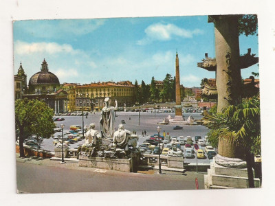 FA57-Carte Postala- ITALIA - Roma, Piazza del Popolo, circulata 1969 foto