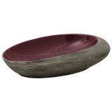 Cumpara ieftin Lavoar de blat, violet si gri, 59x40x14 cm, ceramica, oval