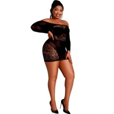 LUMINA DE LUNA - ROCHIE CU MANECA LUNGA MODEL 7 NEAGRA MARIME MARE foto
