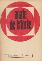 Anale de Istorie, Anul XVIII, 1/1972 foto