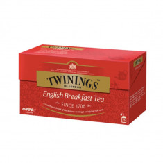 Twinings Ceai Negru English Breakfast 25 plicuri x 2g foto