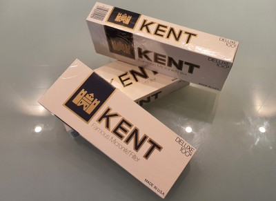 Cartus plin tigari KENT DELUXE 100S - anii 1980 - Made in USA foto