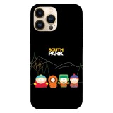 Husa compatibila cu Apple iPhone 15 Pro Max, Viceversa, model South Park best friends , Silicon, TPU, Transparent, Carcasa