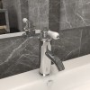 VidaXL Robinet chiuvetă de baie, finisaj cromat, 130x180 mm