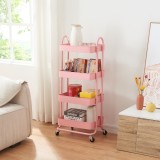 Carucior 4 cosuri servire la masa Pyh&auml;nt&auml; 103,5x46x35cm otel roz [en.casa] HausGarden Leisure, [en.casa]