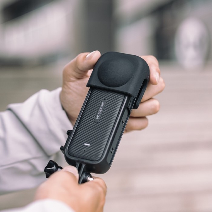 Protector Surewo pentru lentilele panoramice ale camerei Insta 360 X4, silicon