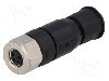 Conector M8, 4 pini, clasa etanseitate IP67, CONEC - SAL-8-RKC4-S5,5 foto