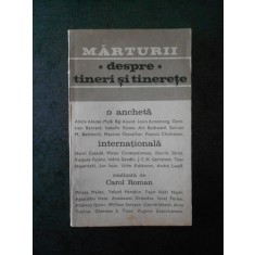 CAROL ROMAN - MARTURII DESPRE TINERI SI TINERETE