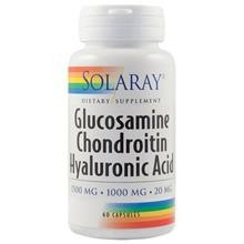 Glucosamine Chondroitin Hyaluronic Acid Solaray Secom 60cps Cod: 17467 foto