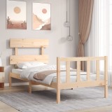 Cumpara ieftin Cadru de pat fără saltea, 90x200 cm, lemn masiv pin