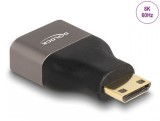 Adaptor metalic mini HDMI-C la HDMI 8K60Hz T-M, Delock 60080