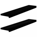 VidaXL Pervaz 2 buc lemn masiv de Maro &icirc;nchis 100x20x2 cm 4009176