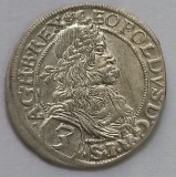 Leopold I, 3 Kreuzer 1670, Viena.